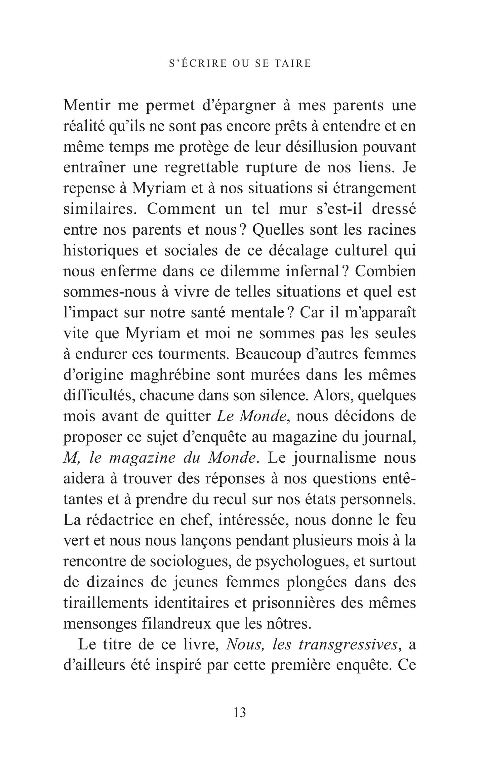 Nous les transgressives