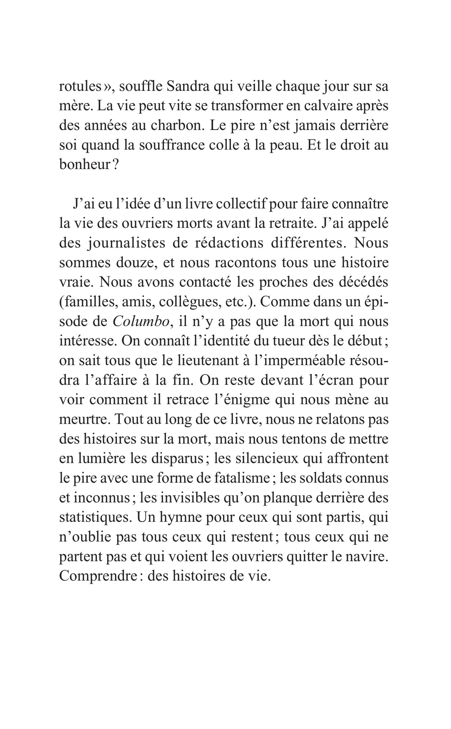 Morts avant la retraite