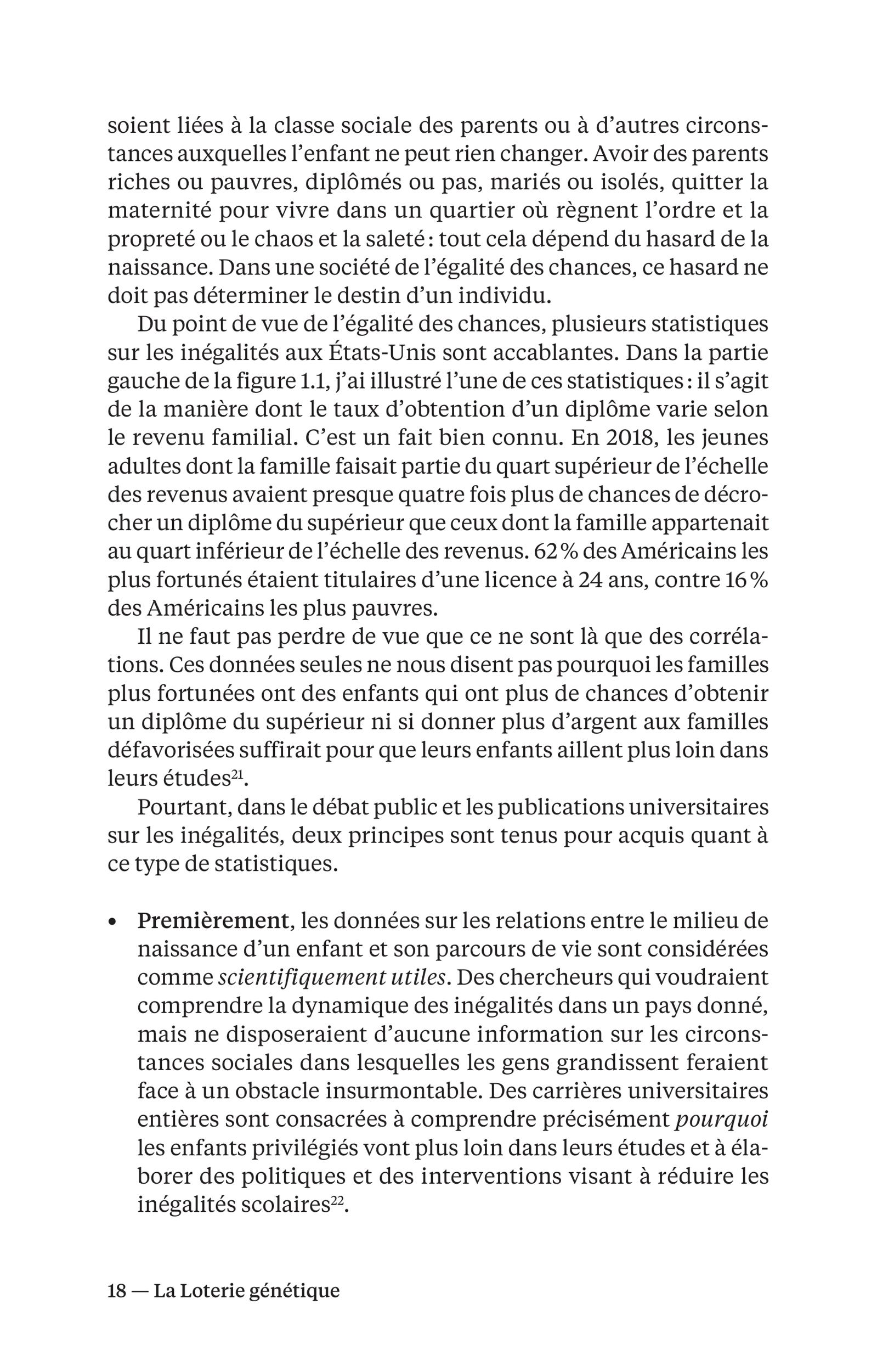 La Loterie génétique