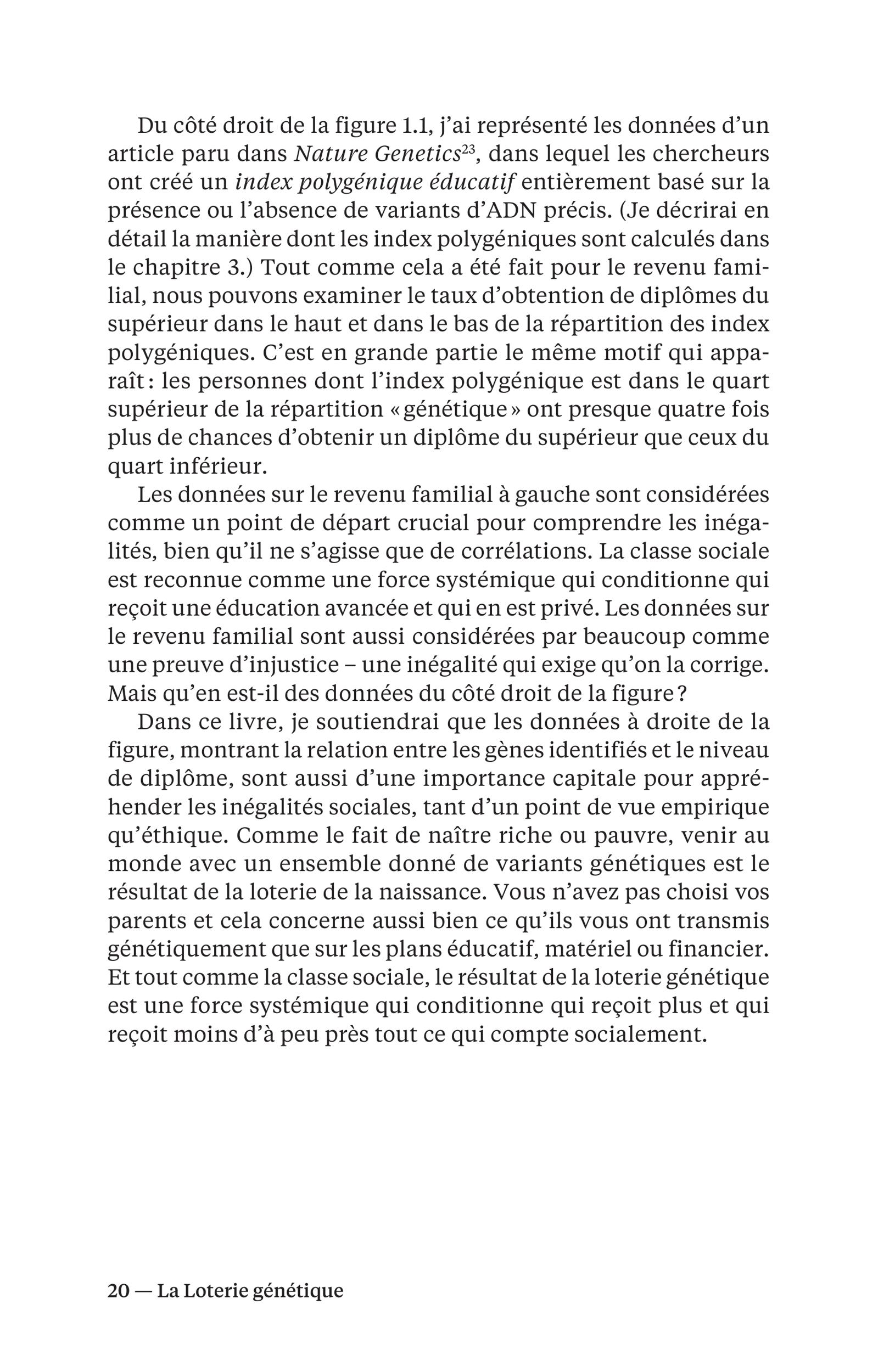 La Loterie génétique