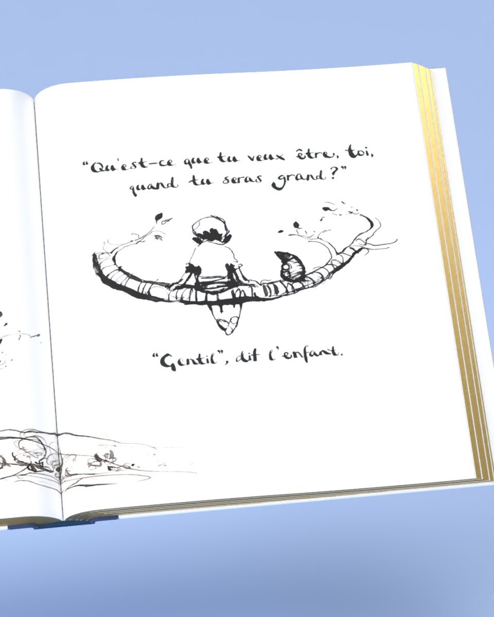 Couverture de L’enfant, la taupe, le renard et le cheval – Édition or