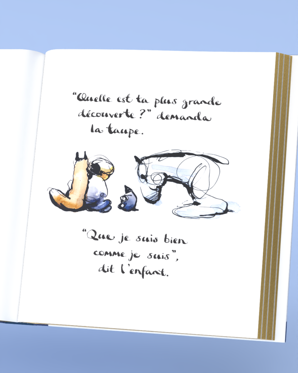 Couverture de L’enfant, la taupe, le renard et le cheval – Édition or