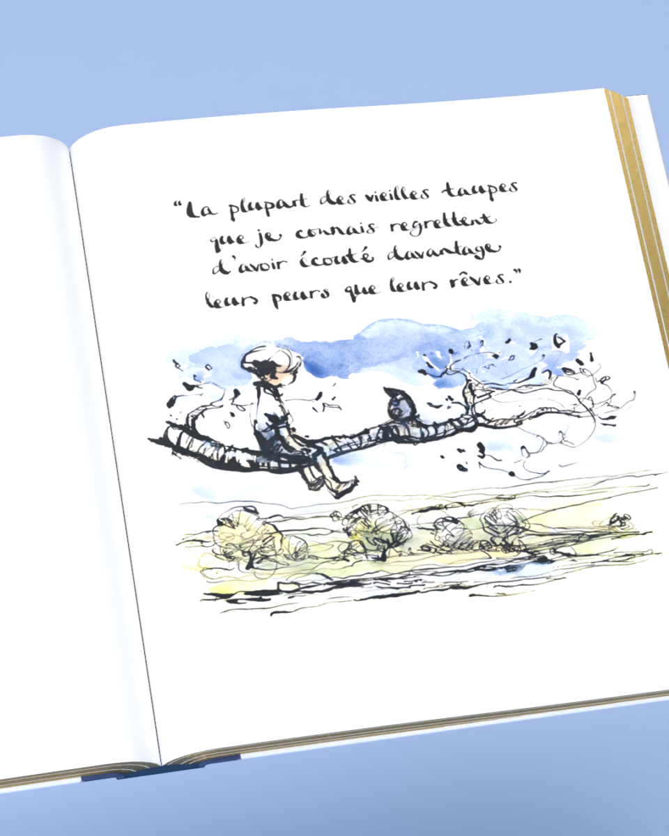 Couverture de L’enfant, la taupe, le renard et le cheval – Édition or