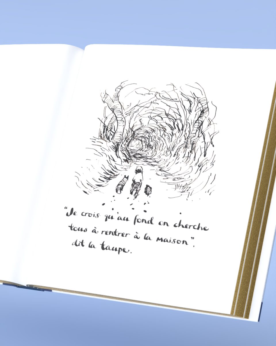 Couverture de L’enfant, la taupe, le renard et le cheval – Édition or