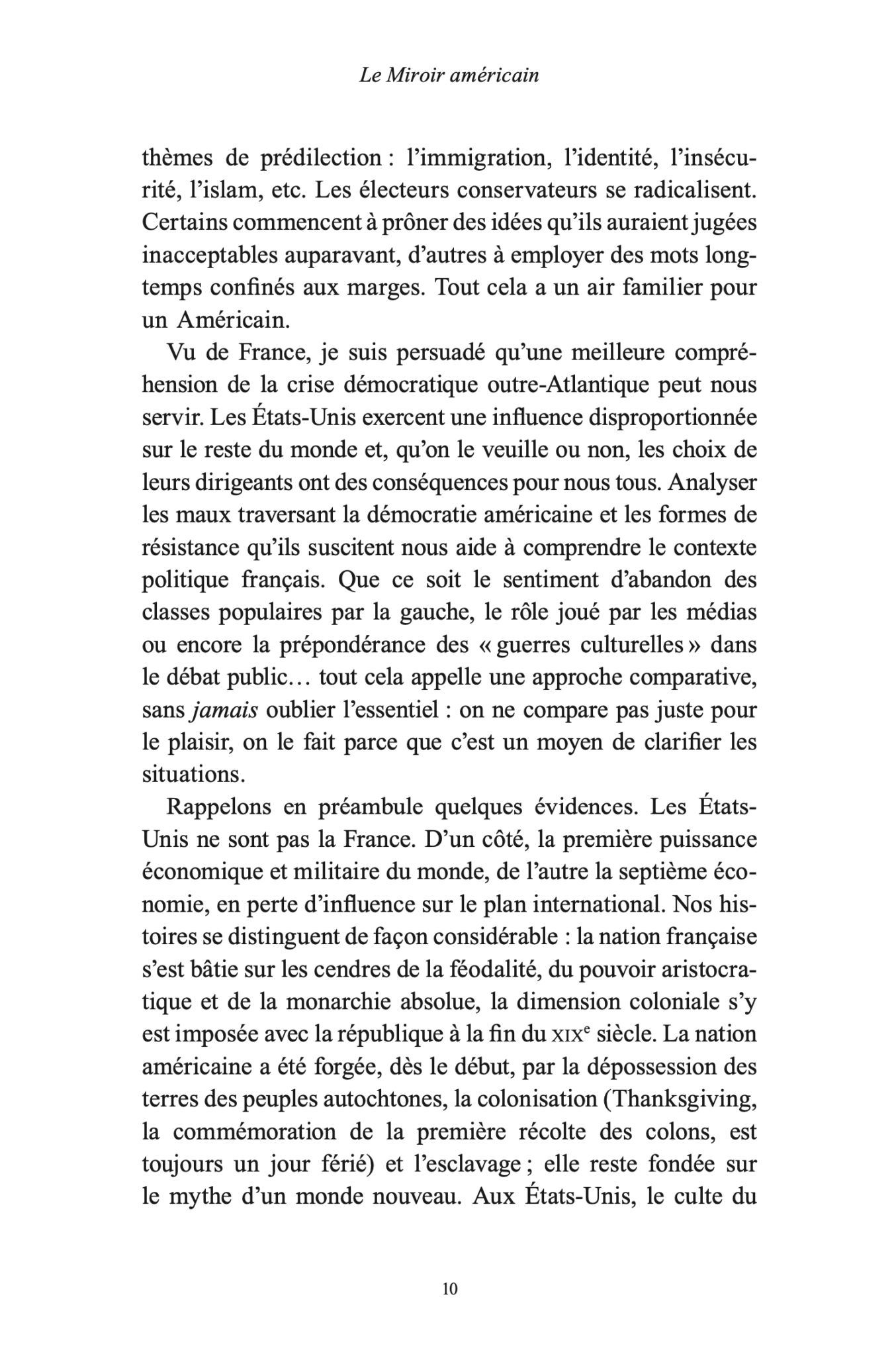 Le Miroir américain