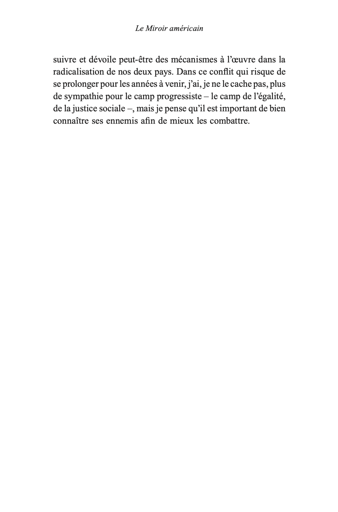 Le Miroir américain