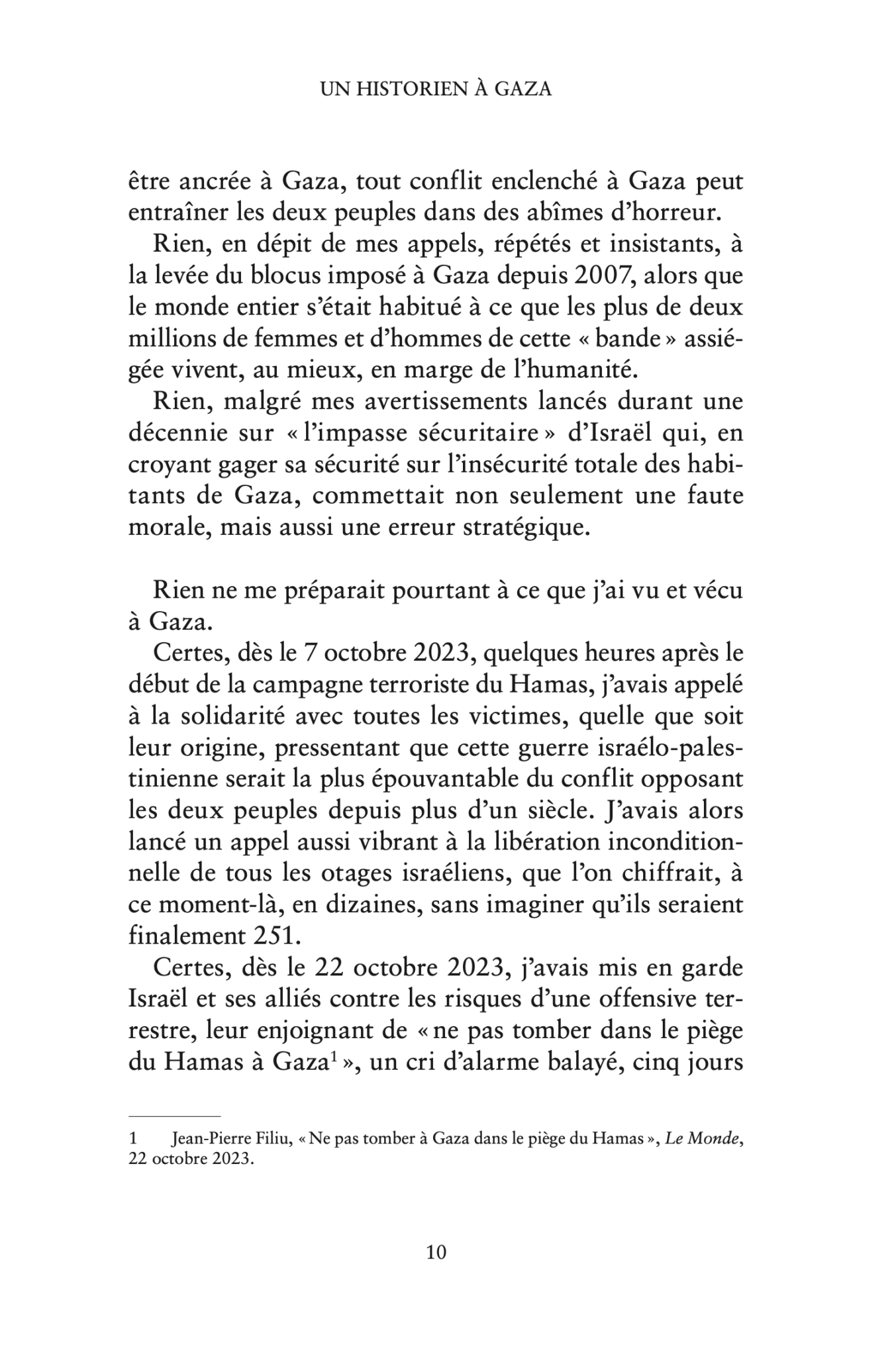 Un historien à Gaza