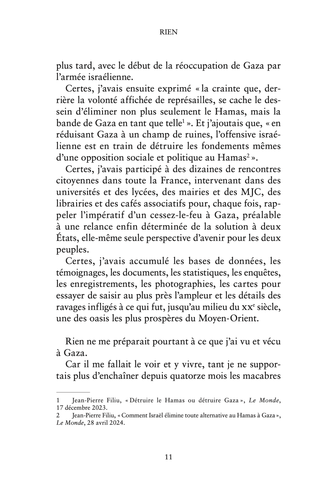 Un historien à Gaza