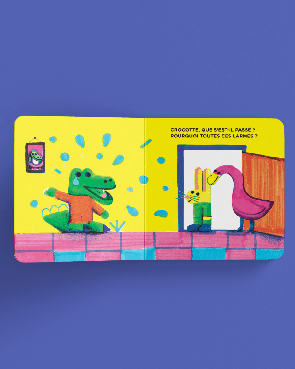 Couverture de Crocotte pleure