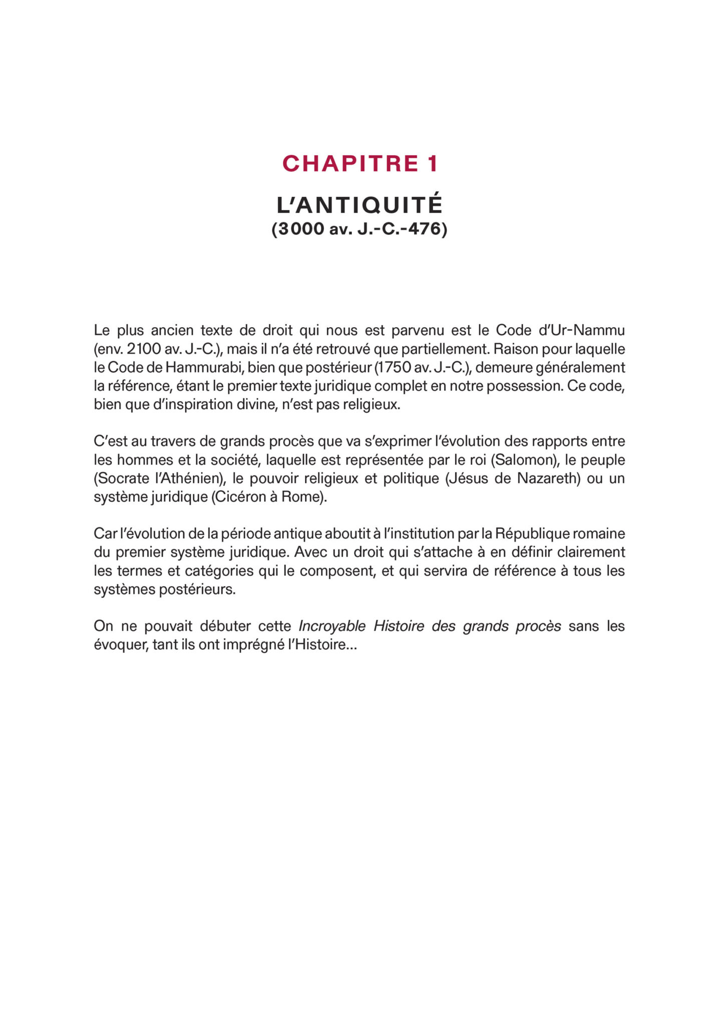 L’Incroyable Histoire des grands procès