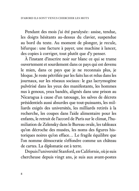 D&rsquo;abord ils sont venus chercher les mots