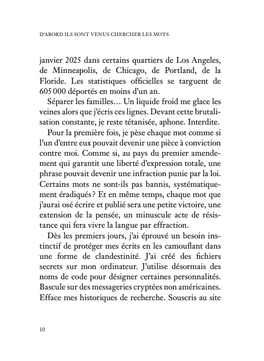 D&rsquo;abord ils sont venus chercher les mots