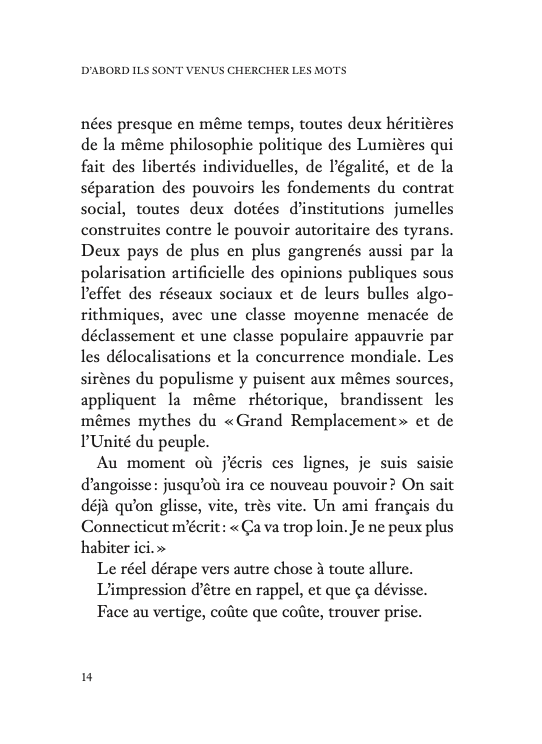 D&rsquo;abord ils sont venus chercher les mots