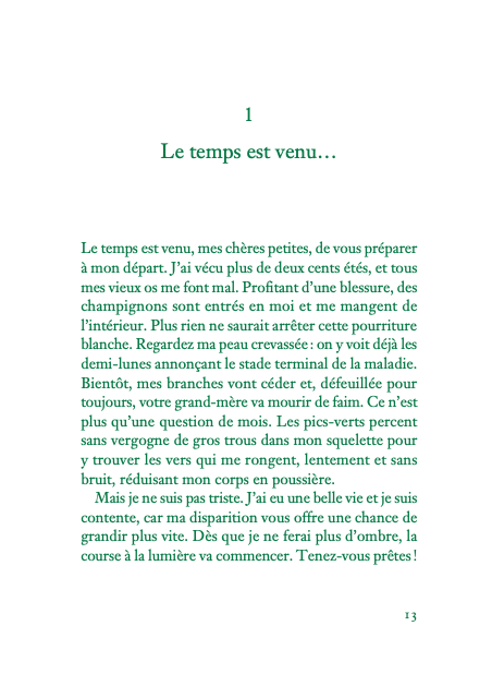 Autobiographie d&rsquo;un arbre