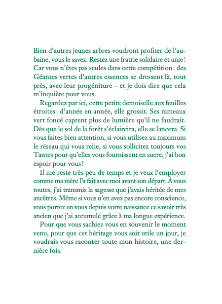 Autobiographie d&rsquo;un arbre